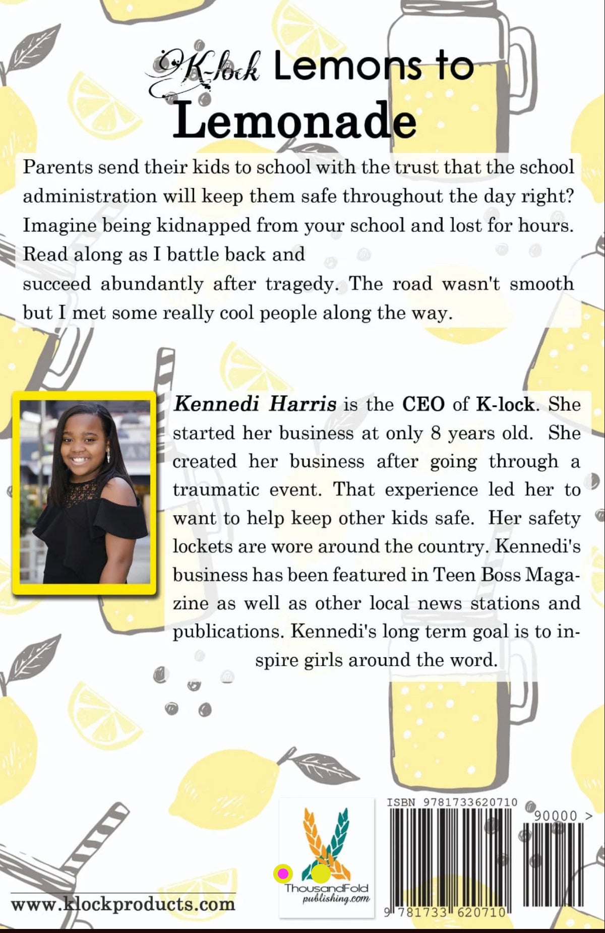K-lock Lemons to Lemonade Book