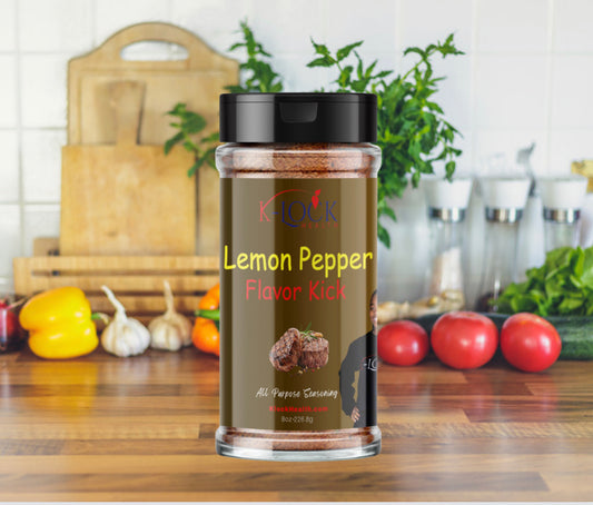 K-lock Lemon Pepper Flavor Kick All Purpose Seasoning